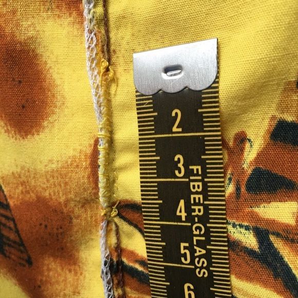 Vintage Fashions of Hawaii 1950s 1960s authentic yellow Hawaiian shirt medium - Picture 6 of 16